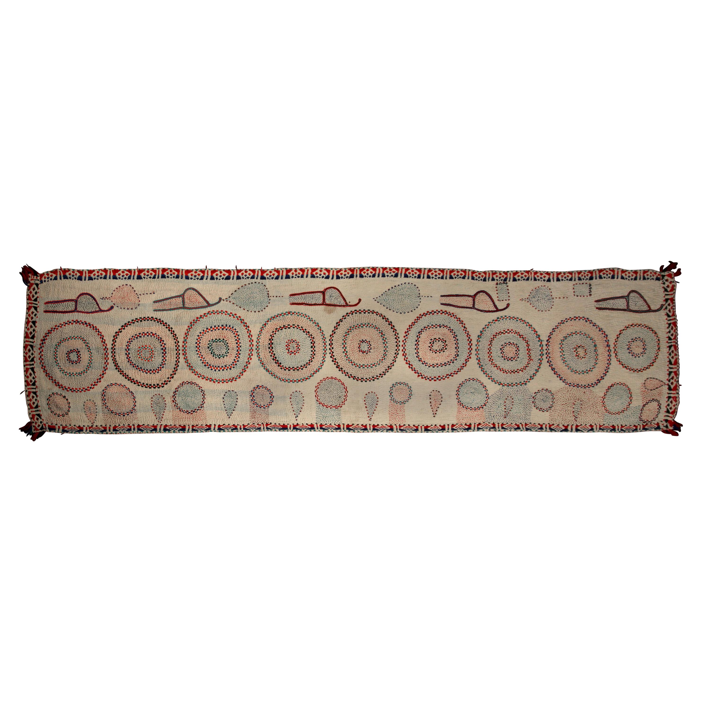 Ca. 1920 Betel Nut Offering Cloth 'Kantha' from West Bangal, India For Sale