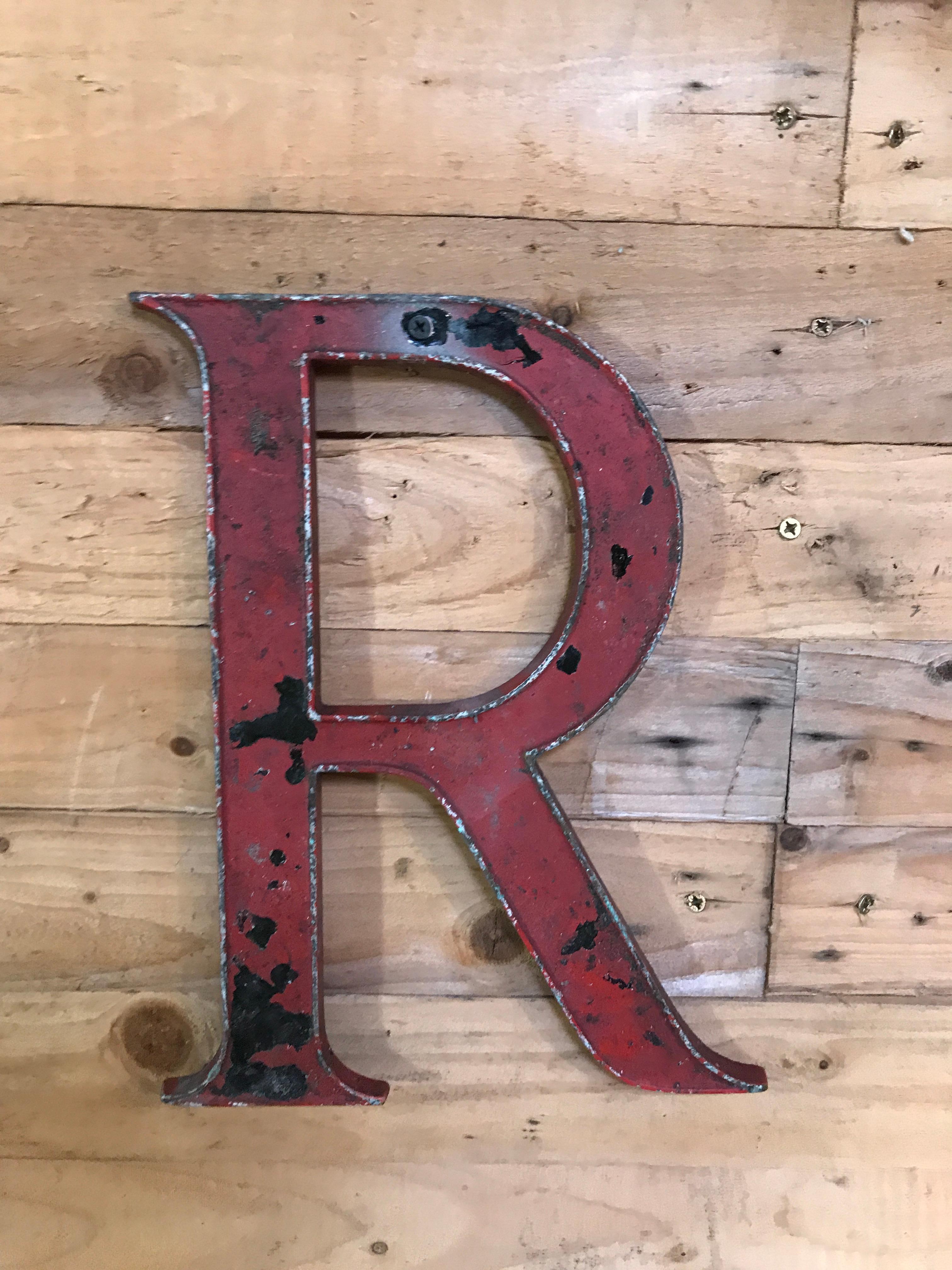 Early 20th Century Cast Iron Vintage Industrial DIOR Signage, circa 1920