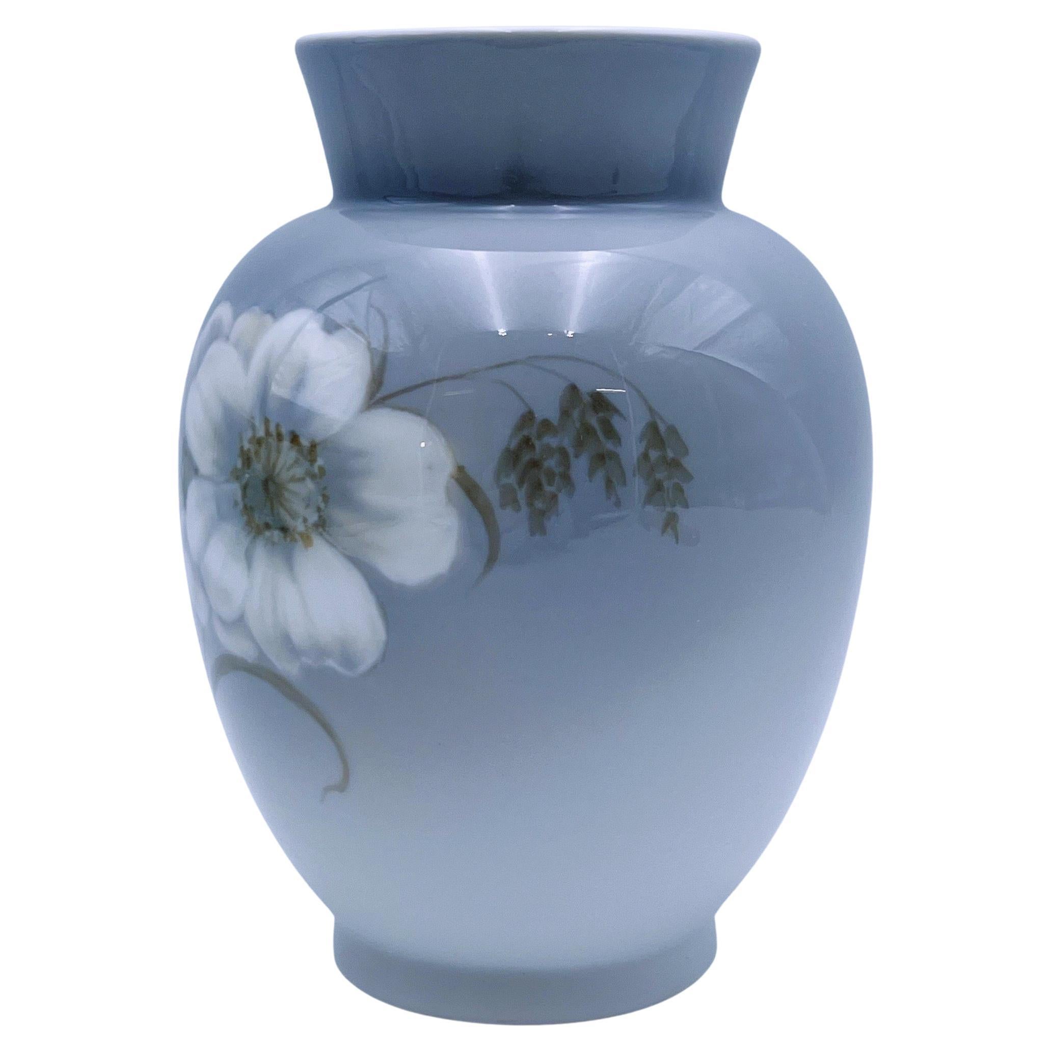 ca. 1920s Royal Copenhagen No.2315-36 Vase with under-glazed floral pattern