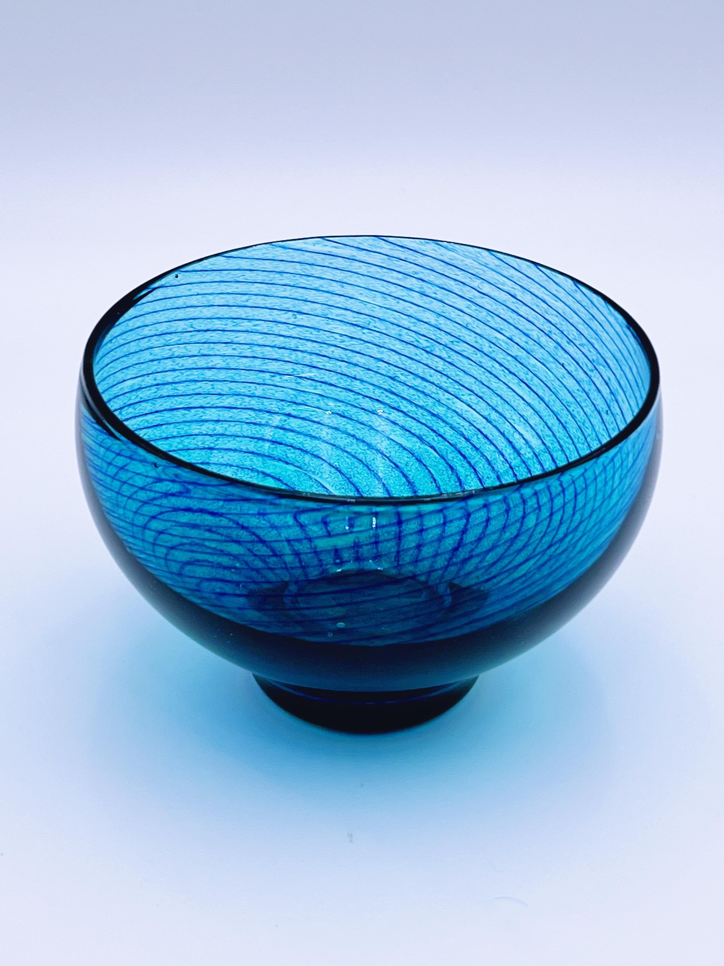 Mid-Century moderno ca. 1970 Johan Wilhelm Johansson(1887-1977) design ciotola in vetro artistico per Hadeland in vendita