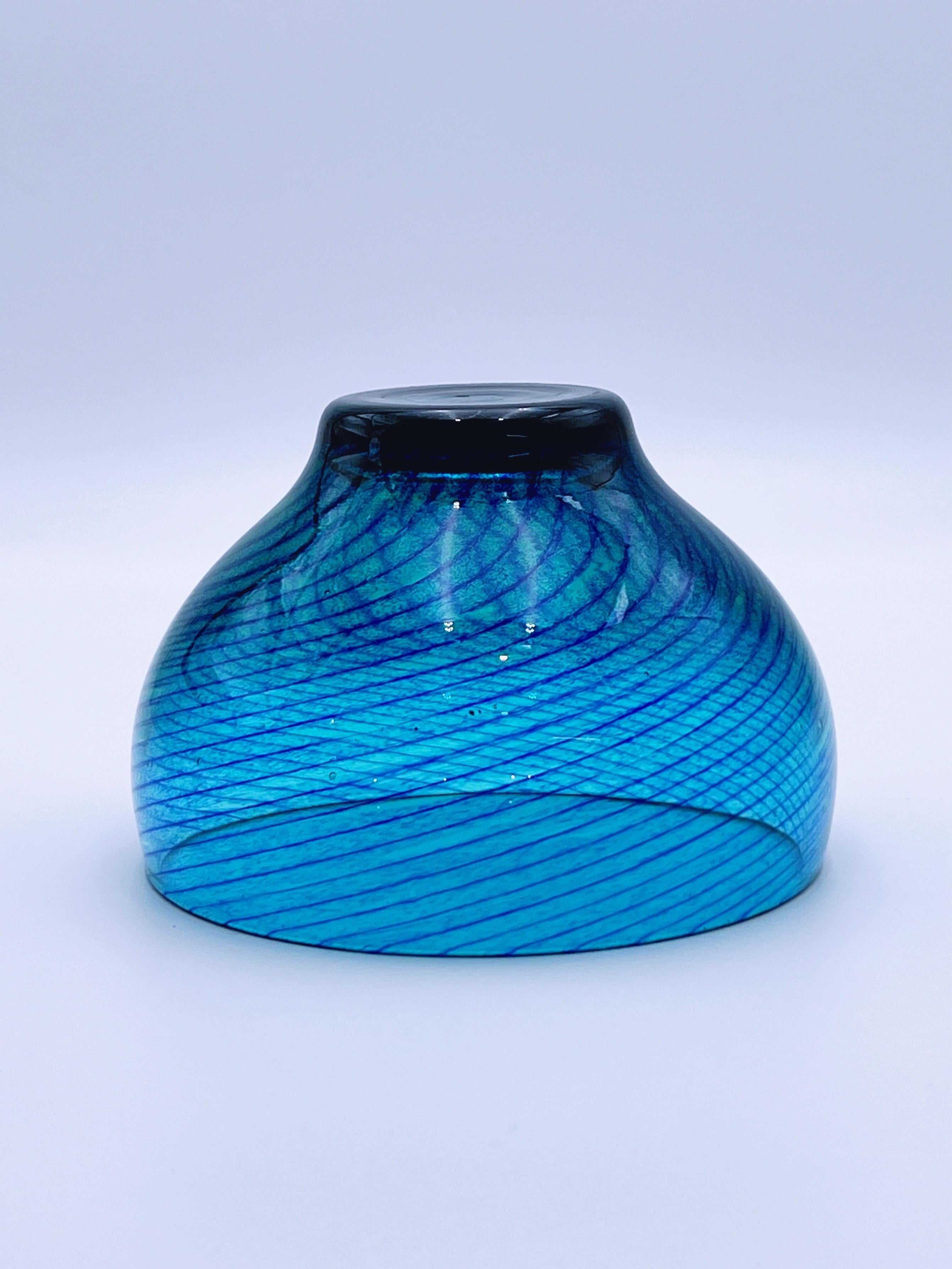 Fine XX secolo ca. 1970 Johan Wilhelm Johansson(1887-1977) design ciotola in vetro artistico per Hadeland in vendita
