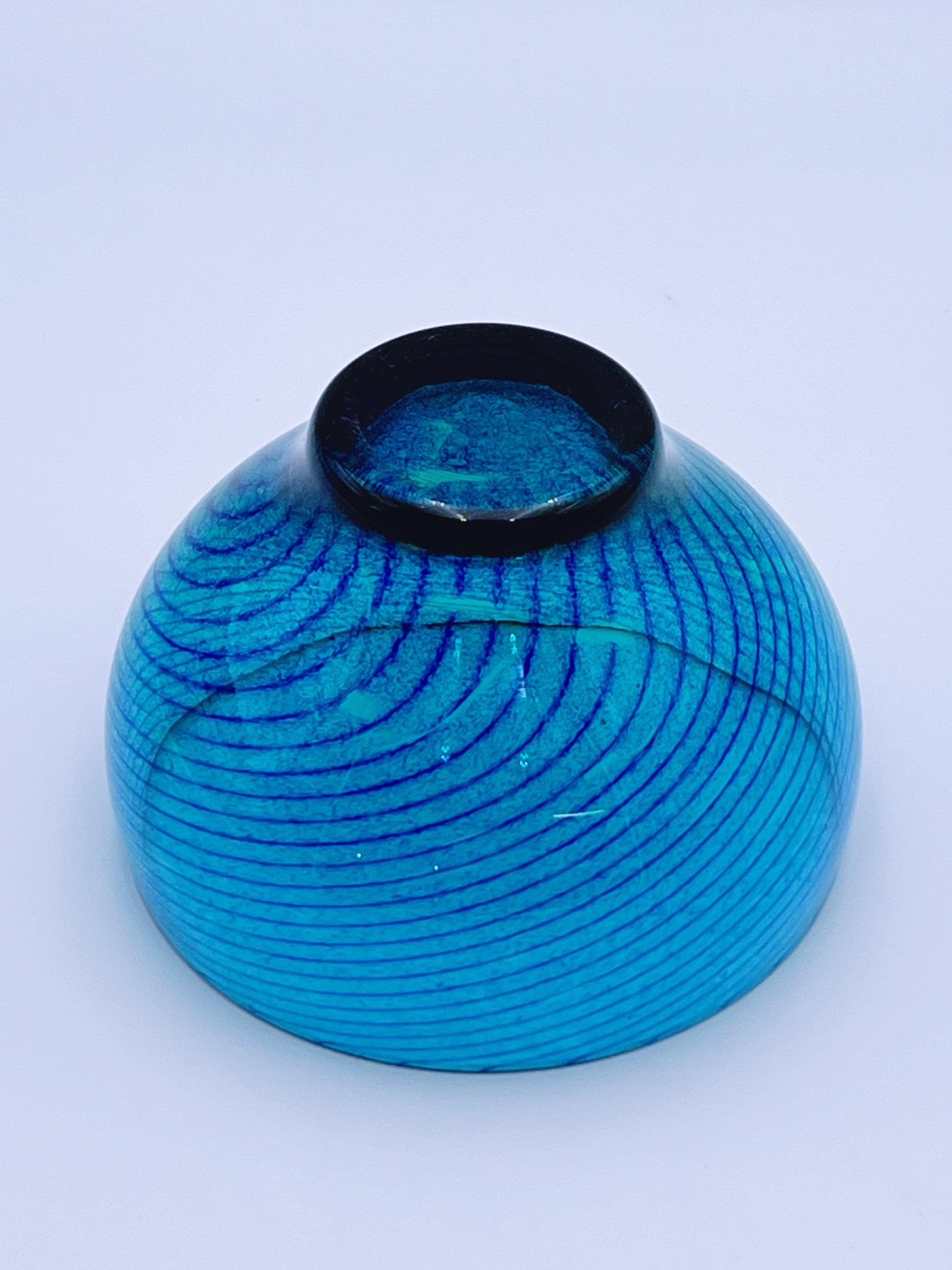 Vetro artistico ca. 1970 Johan Wilhelm Johansson(1887-1977) design ciotola in vetro artistico per Hadeland in vendita