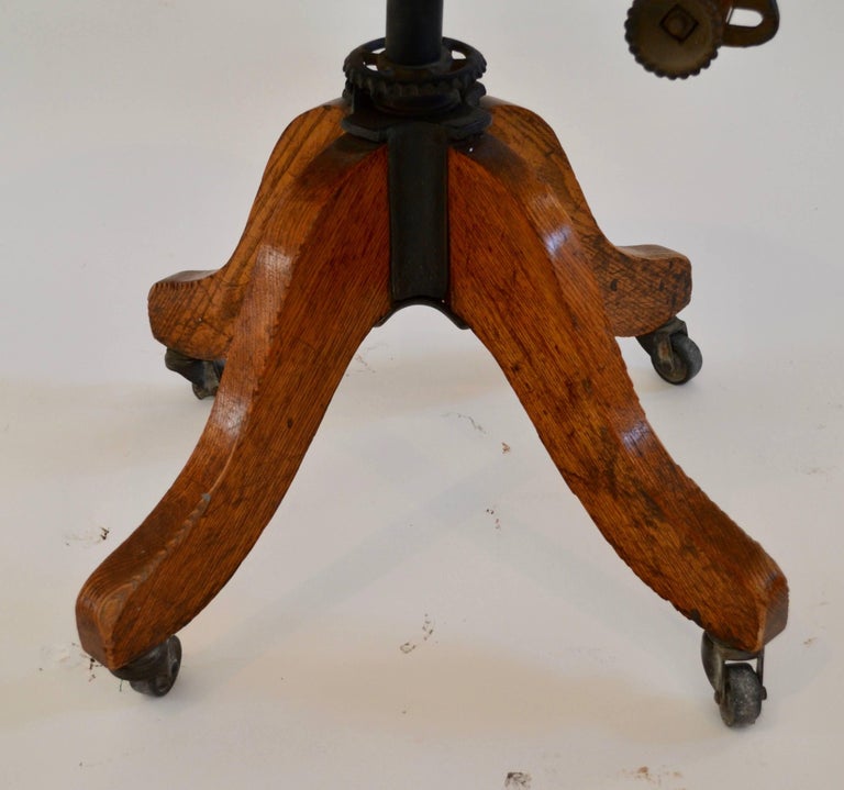 C.A Cook Co. Stenographer/Typewriter Chair, Patented, 1897 at 1stDibs