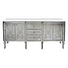 Luxuriöses Sideboard ""Ca' Corner" aus Muranoglasspiegel von Fratelli Tosi