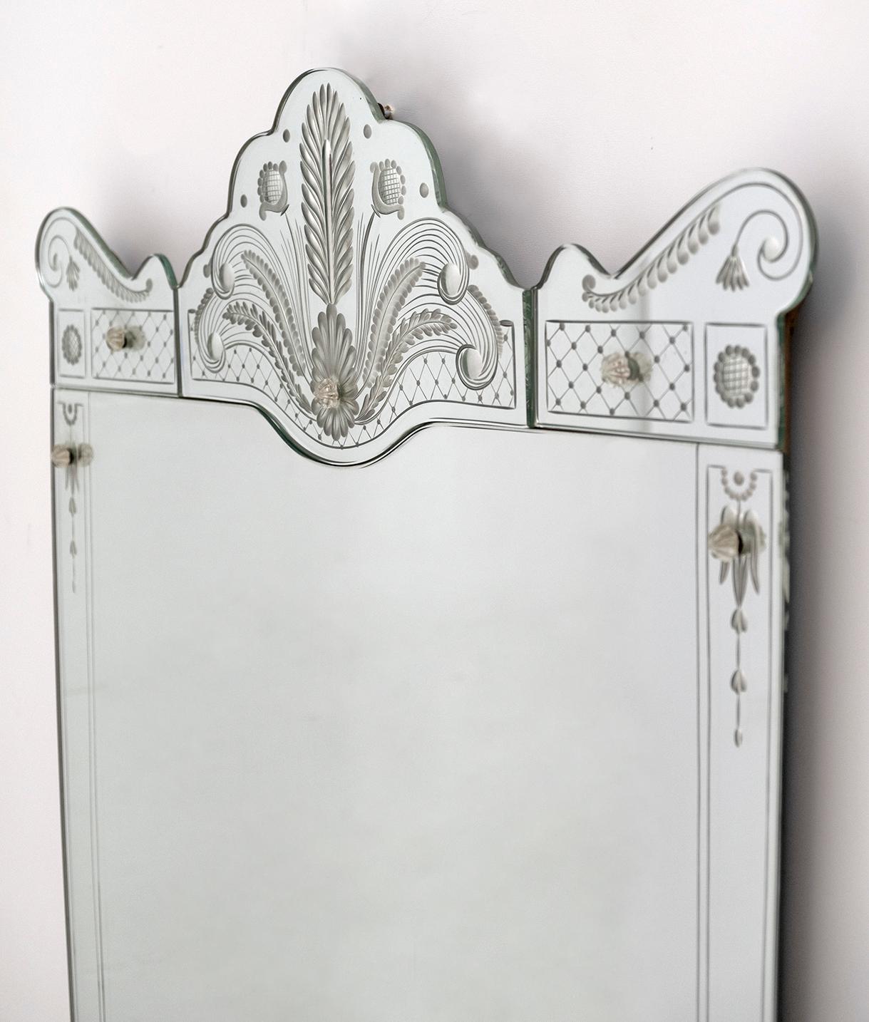 Glass Mirror, 800 French Style, Handcrafted 2
