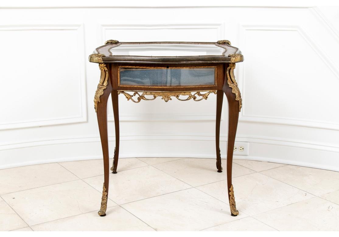 Ca. Early 20th Century French Vitrine Table For Sale 8