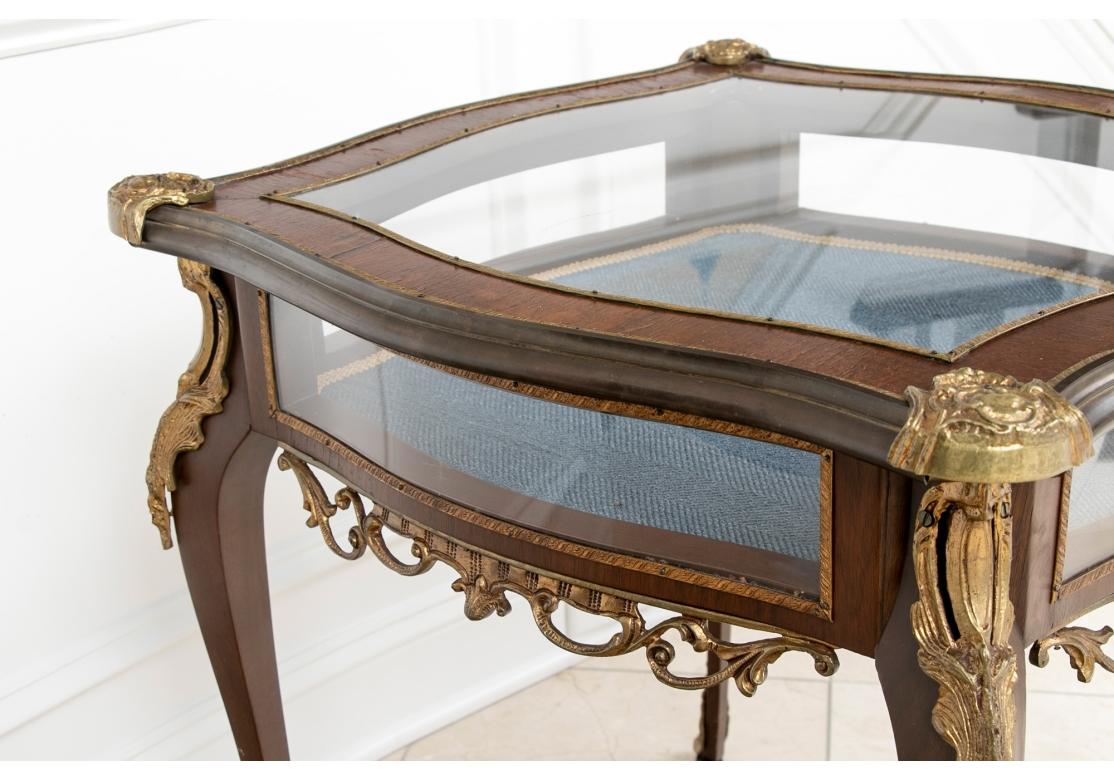 Ca. Early 20th Century French Vitrine Table For Sale 9