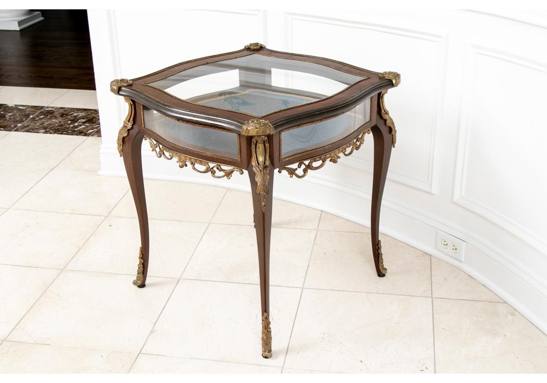 Louis XV Ca. Early 20th Century French Vitrine Table For Sale
