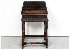 Circa Late 17th Century Carved Oak Lectern in Original Condition