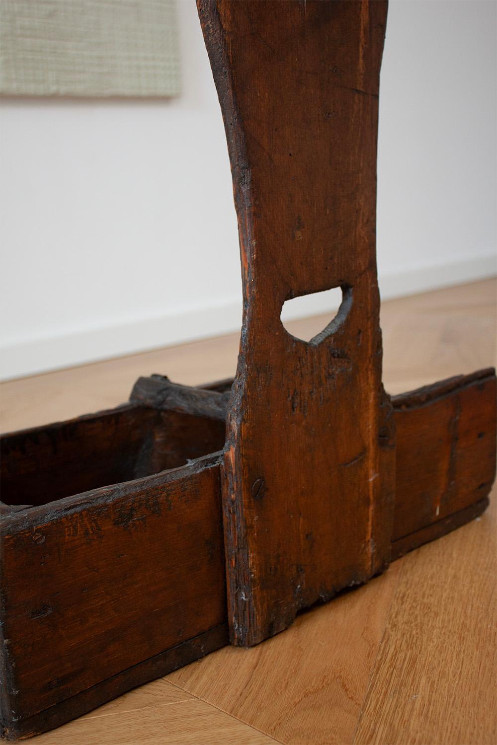 ca. late 19th Century Swiss Chalet Farmhouse Kitchen Storage Rack or Small Shelf For Sale 3
