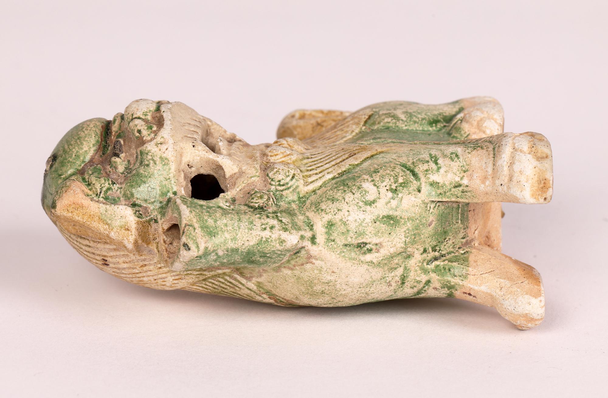 Ca Mau Shipwreck Chinese Pottery Fo Dog Joss Stick Holder, circa 1725 4