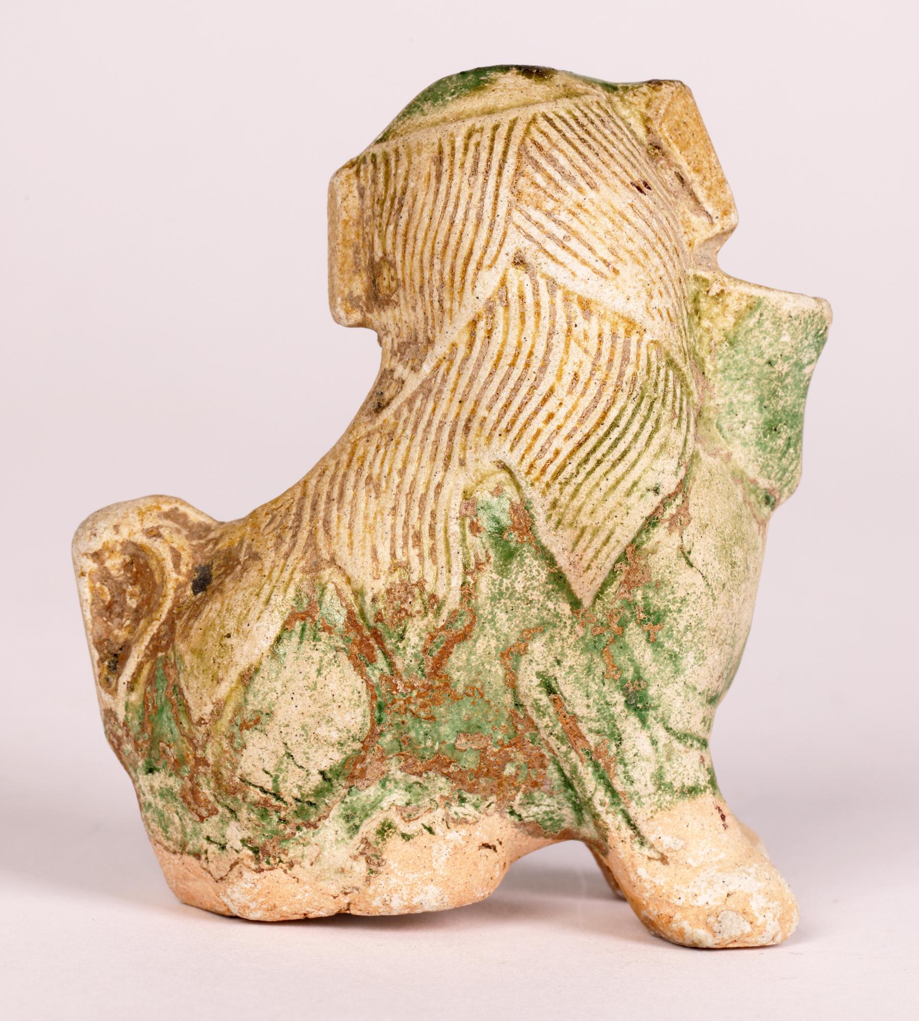 Ca Mau Shipwreck Chinese Pottery Fo Dog Joss Stick Holder, circa 1725 5