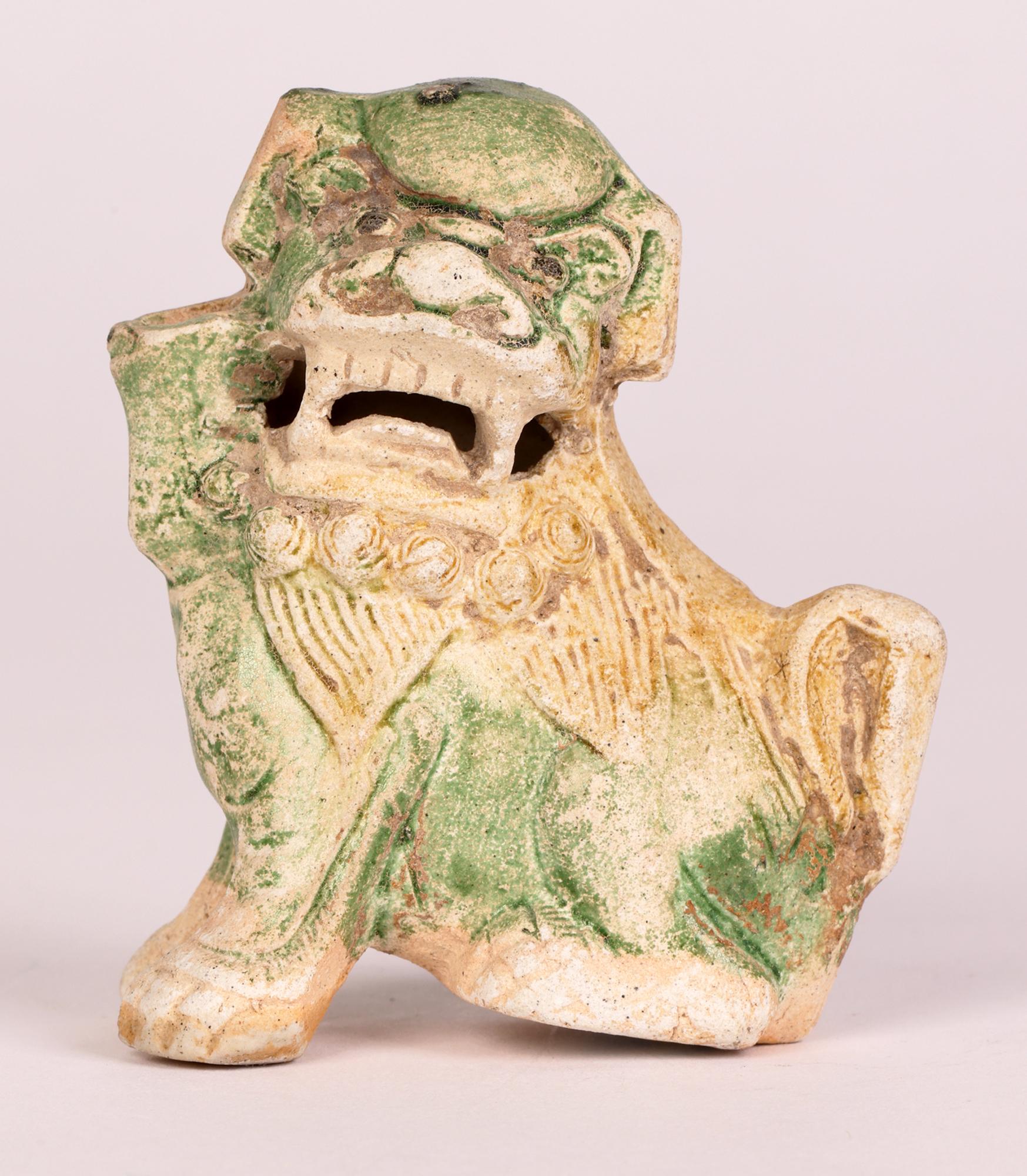 Ca Mau Shipwreck Chinese Pottery Fo Dog Joss Stick Holder, circa 1725 9