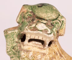 Ca Mau Shipwreck Chinese Pottery Fo Dog Joss Stick Holder, circa 1725