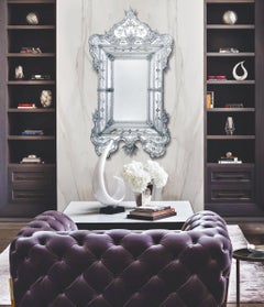 "Ca' Miky" Murano Glass Mirror in Venetian Style by Fratelli Tosi