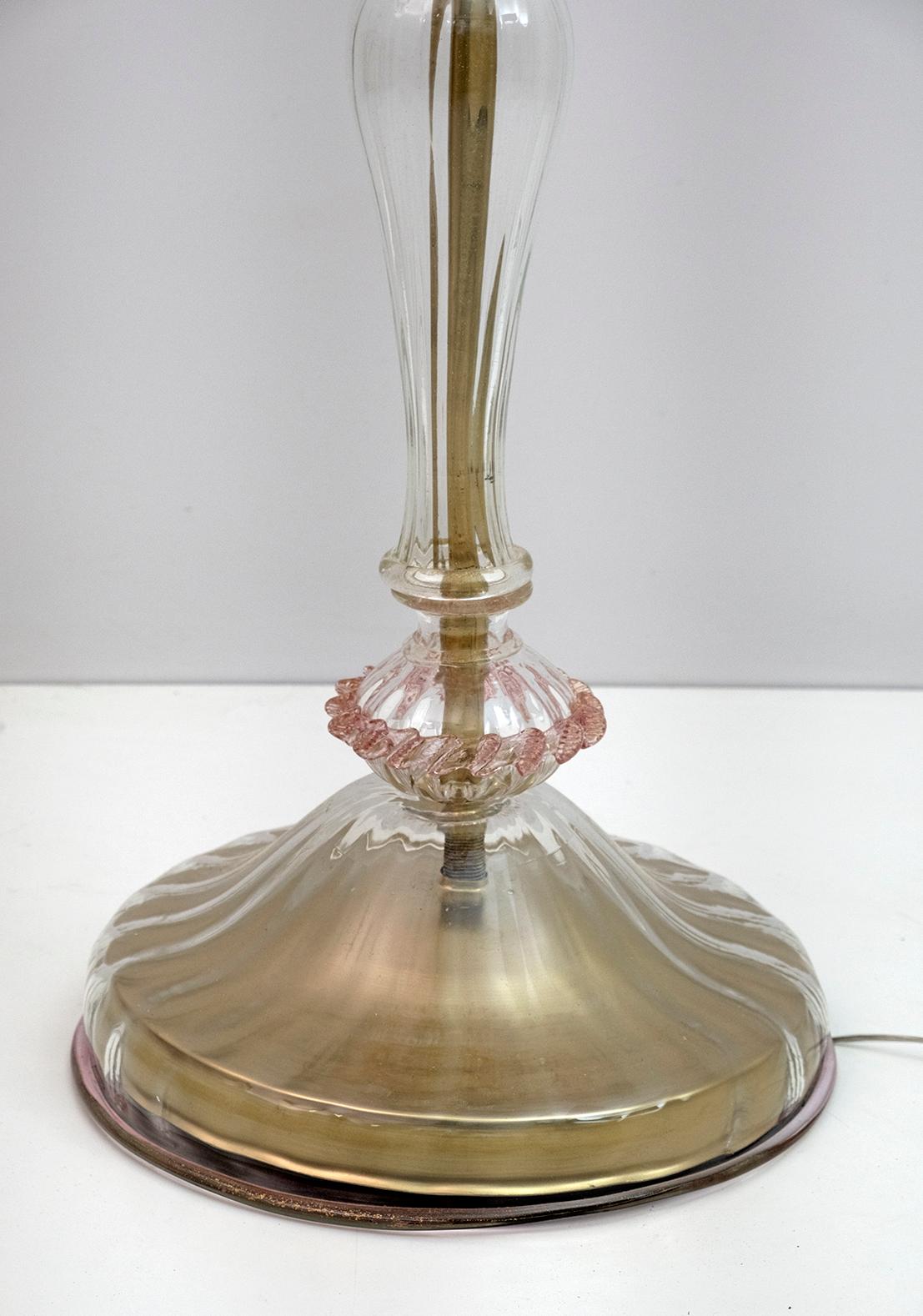 Lampadaire à 6 bras en verre de Murano soufflé Rezzonico, Italie, années 1950 en vente 2