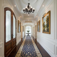 Ca’ Rezzonico’ Style Black & Clear Murano Chandelier in the Manner of Briati