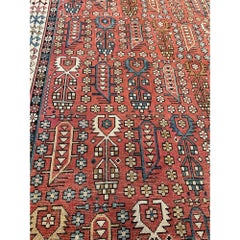 Ca.1900 Antique Caucasian Khilla Rug 8'7''x4'4''