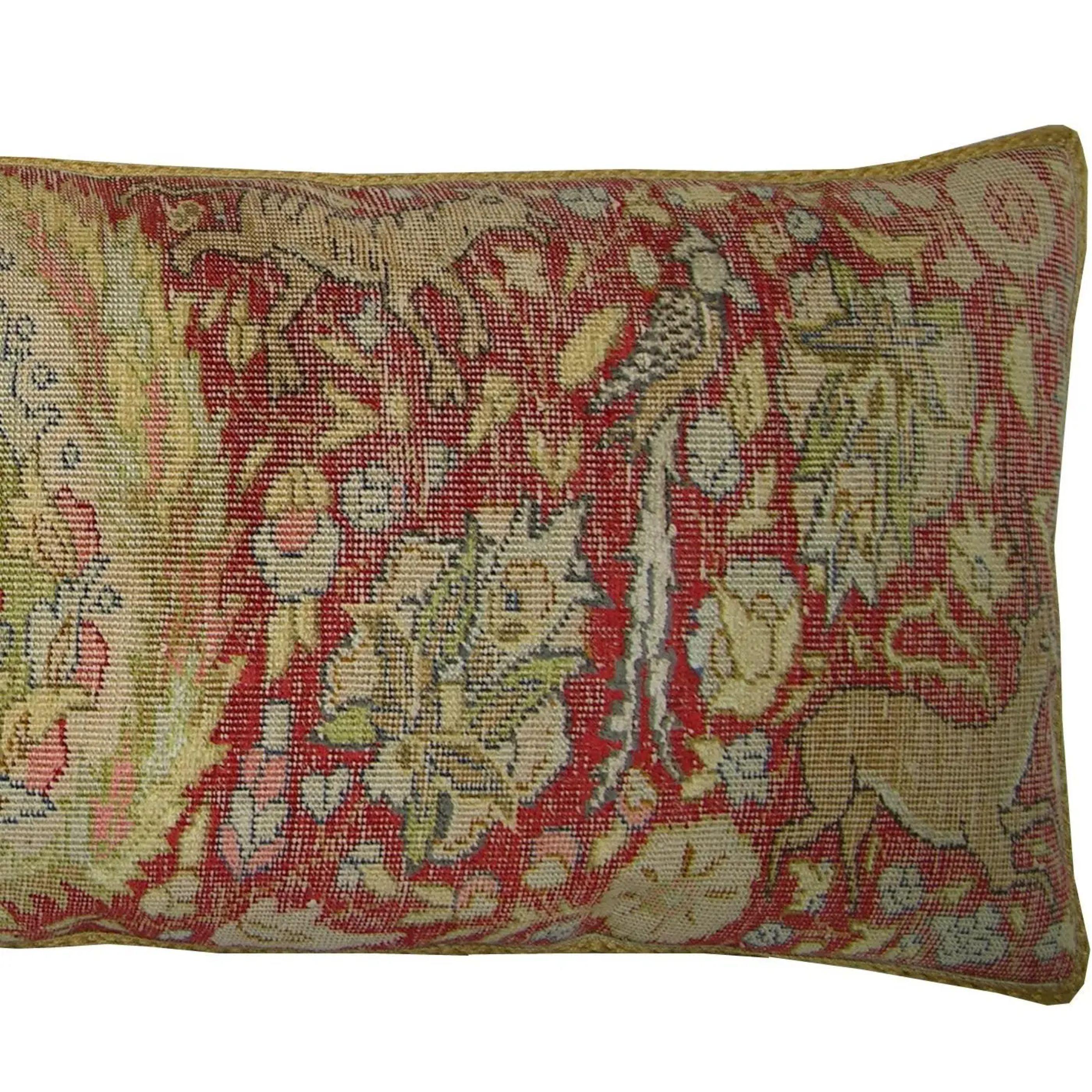 Ca.1900 Antique Silk Turkish Pillow 29'' X 11'', Silk, Turkish Traditional.
