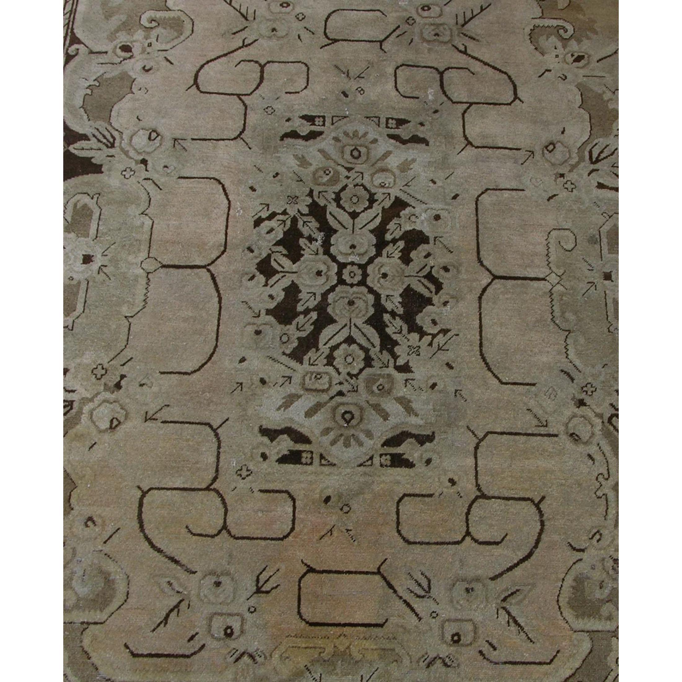 Asian Ca.1900 Authentic Khotan Samarkand Rug 8'10'' X 5'6'' For Sale