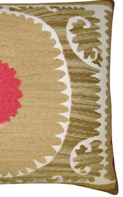 Ca.1920 Antique Suzani Pillow - 20'' X 20''