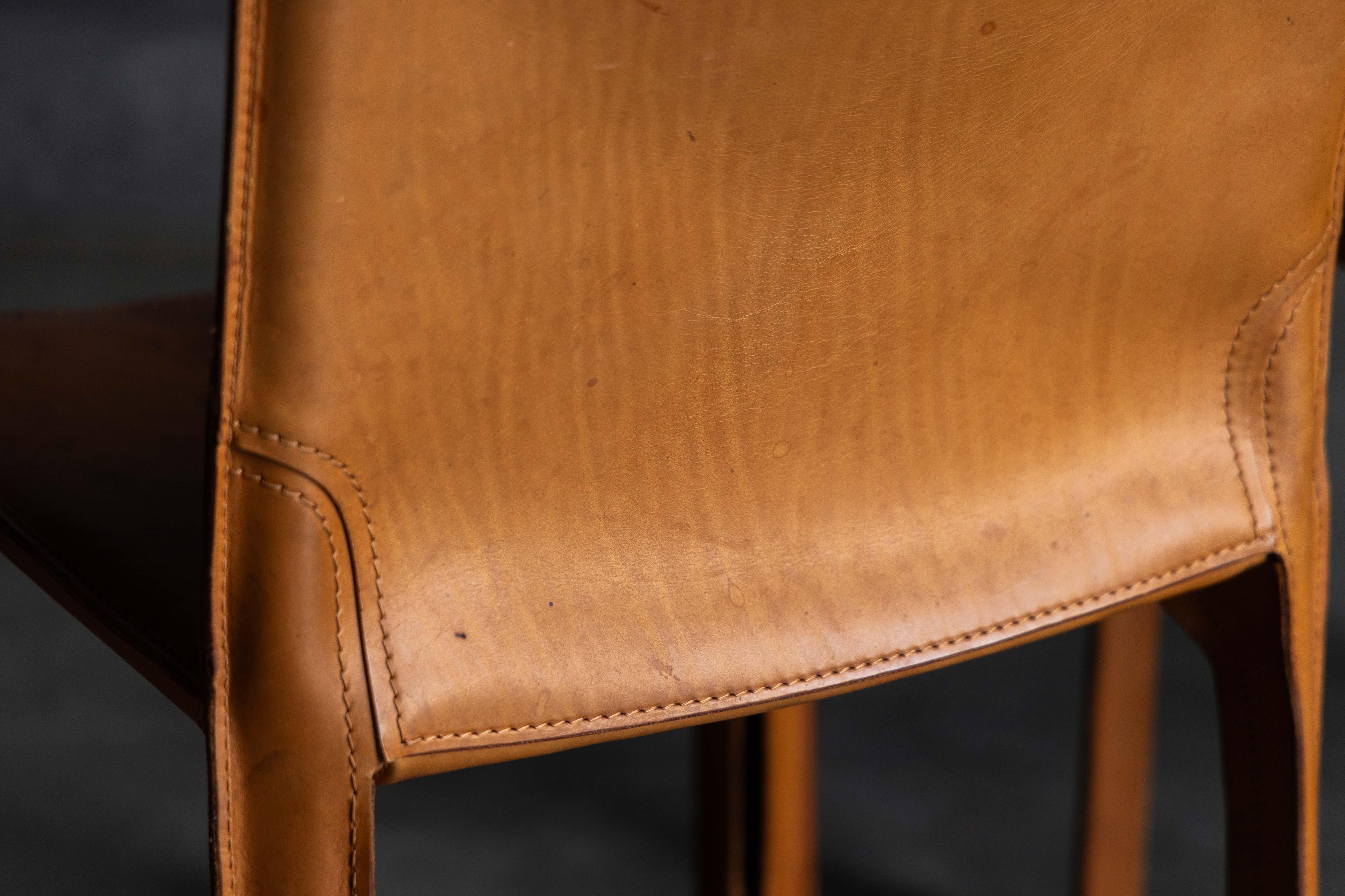 CAB 412 Stühle von Mario Bellini für Cassina, Italien, 1970er Jahre im Angebot 9