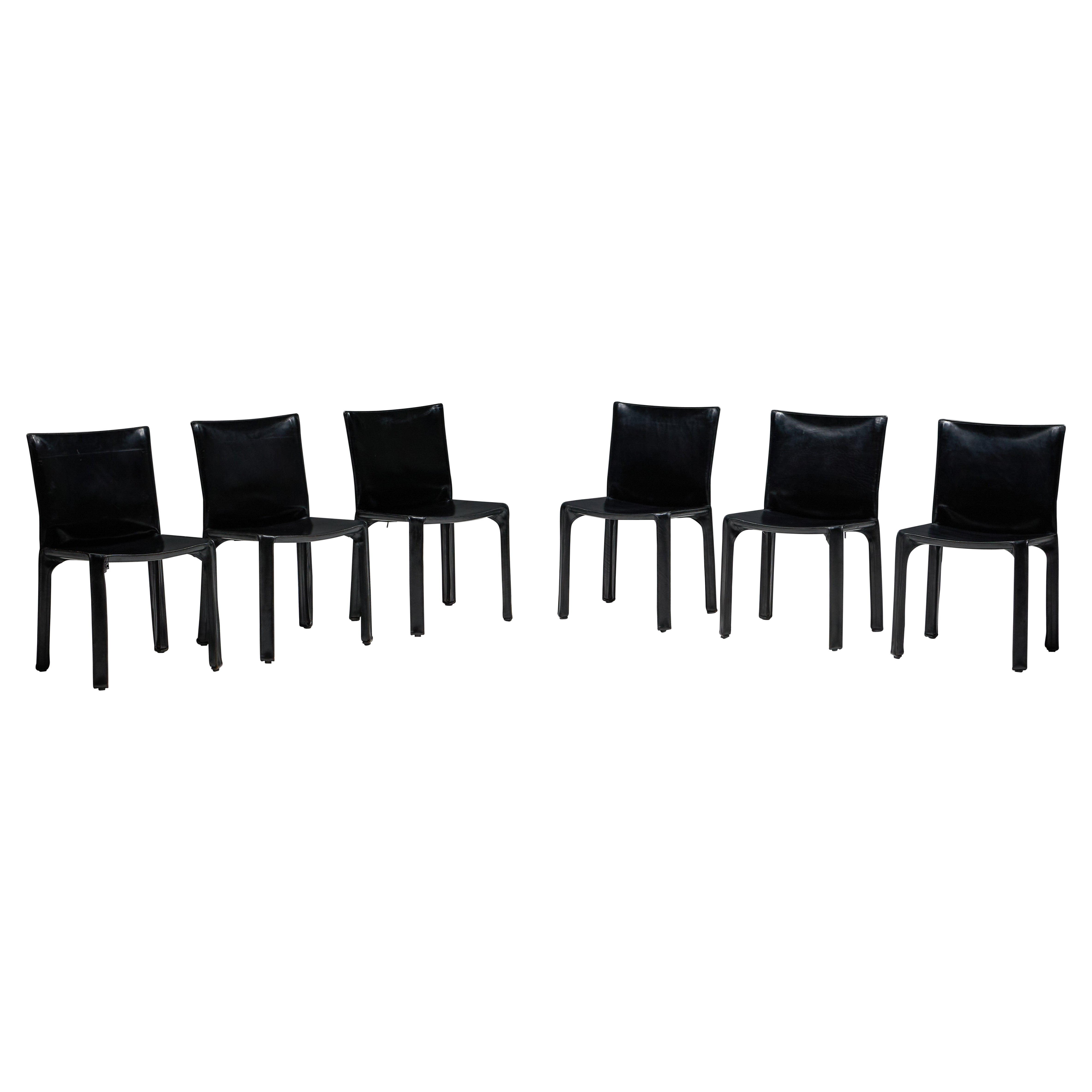 Chaises CAB 412 de Mario Bellini pour Cassina, Italie, 1970