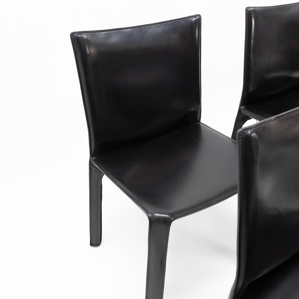 Cab 412 Chairs by Mario Bellini for Cassina, Set of 6 3