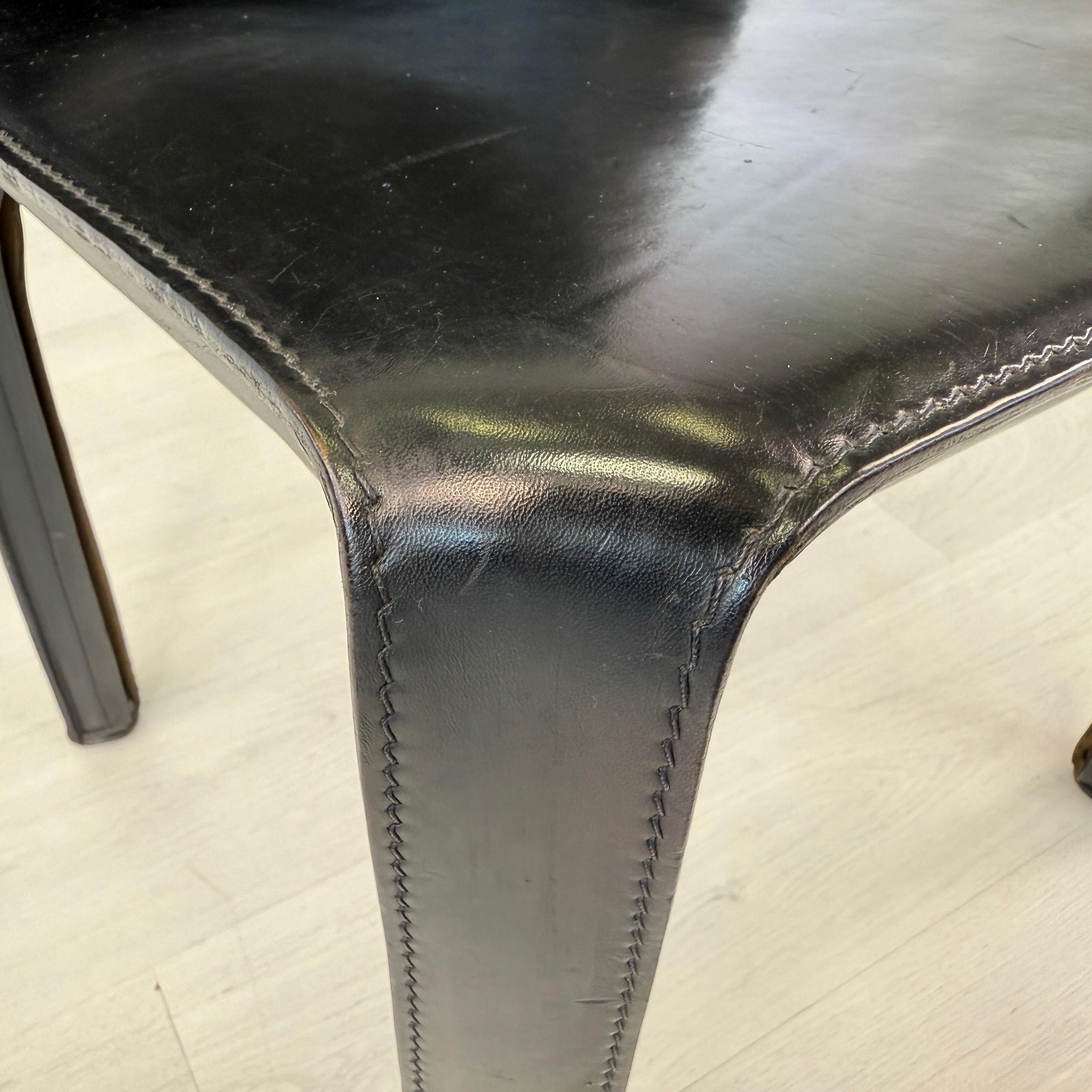 Sedie da pranzo Cab 412 di Mario Bellini per Cassina, anni '90 - Set di 6 in vendita 3