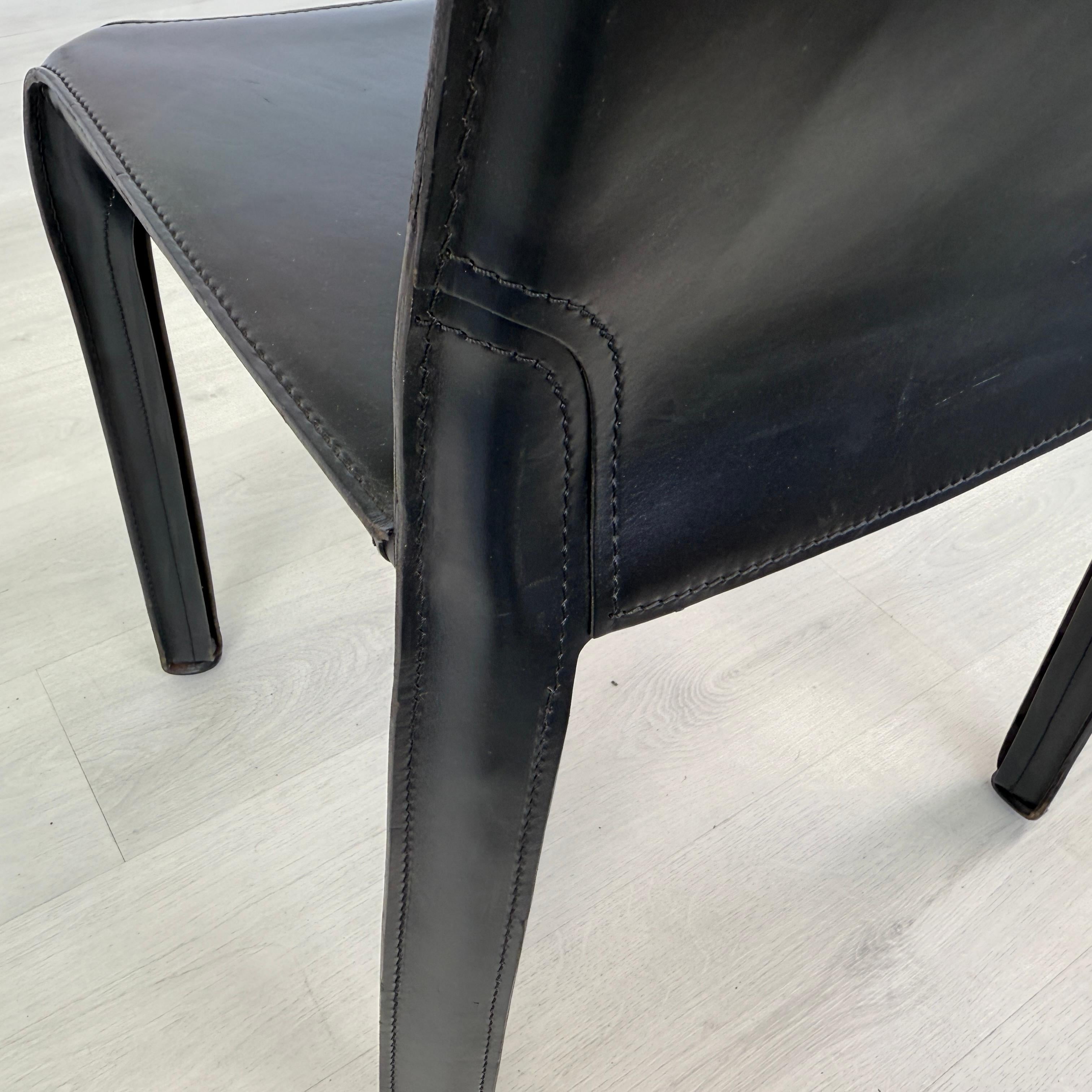 Sedie da pranzo Cab 412 di Mario Bellini per Cassina, anni '90 - Set di 6 in vendita 4