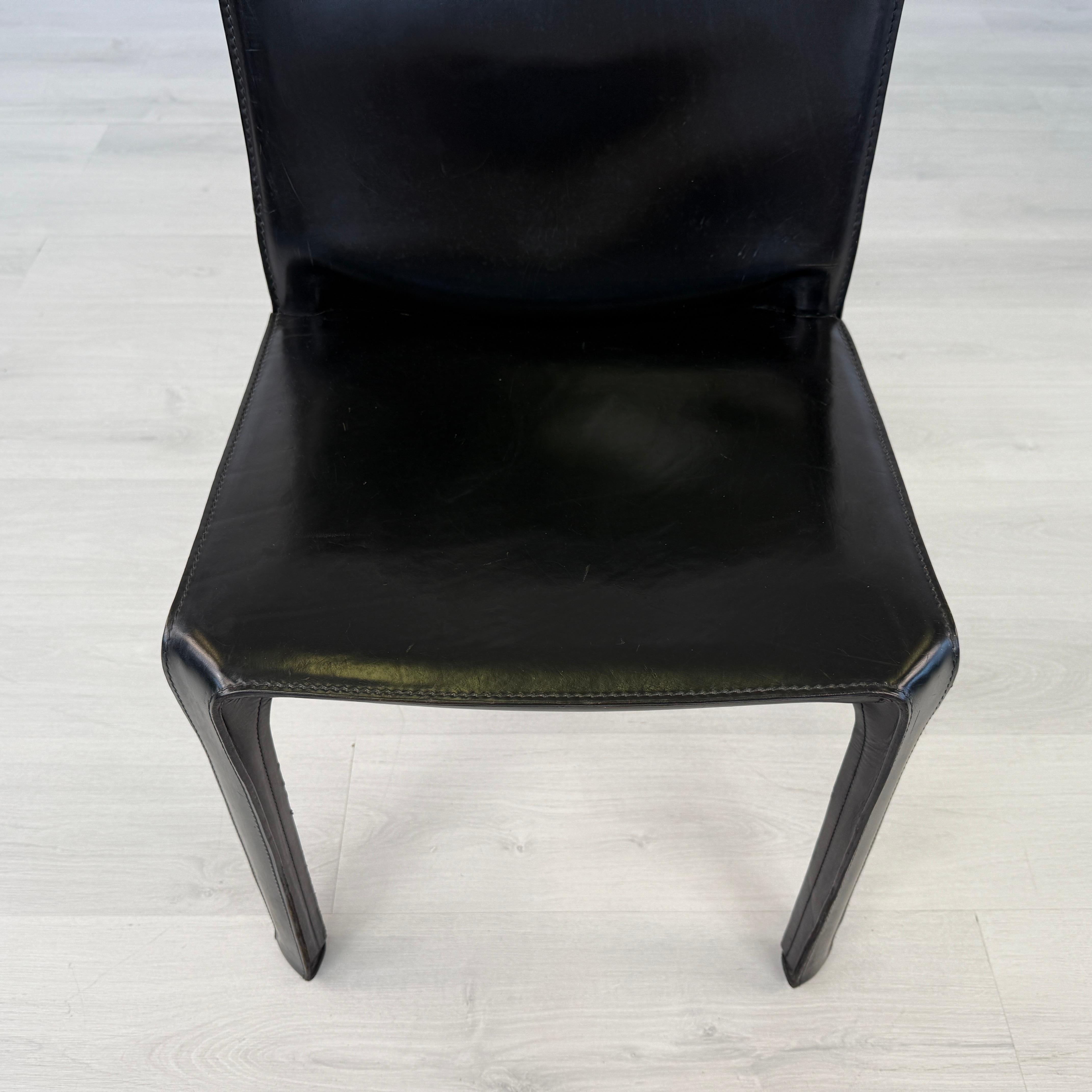 Sedie da pranzo Cab 412 di Mario Bellini per Cassina, anni '90 - Set di 6 in vendita 2