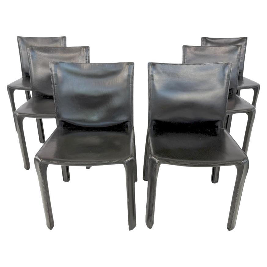 Cab 412 Esszimmerstühle von Mario Bellini für Cassina, 1990er Jahre - 6er Set