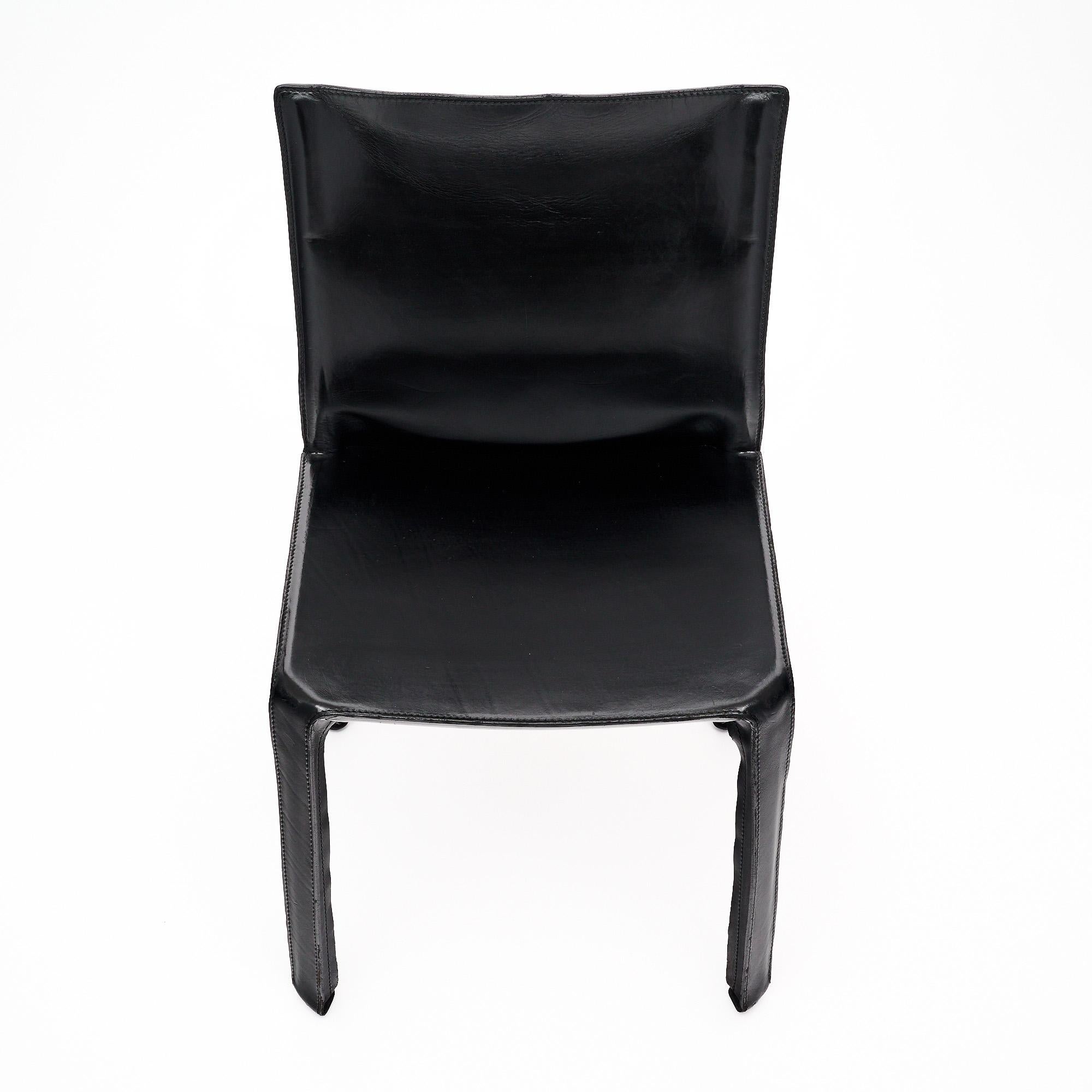 Late 20th Century CAB—412 Dining Chairs by Mario Bellini for Cassina For Sale