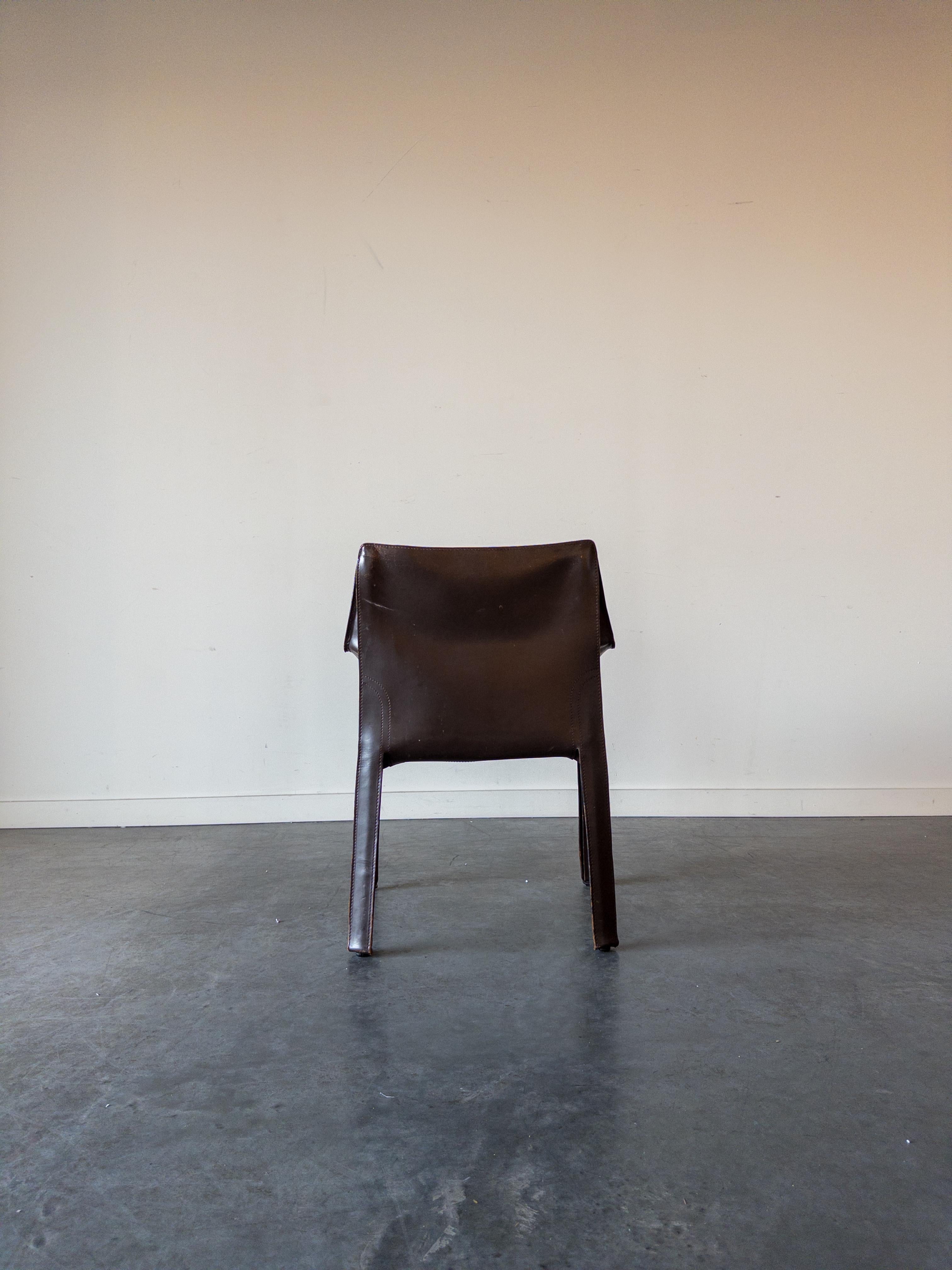 Late 20th Century CAB 413 Armchair by Mario Bellini for Cassina For Sale