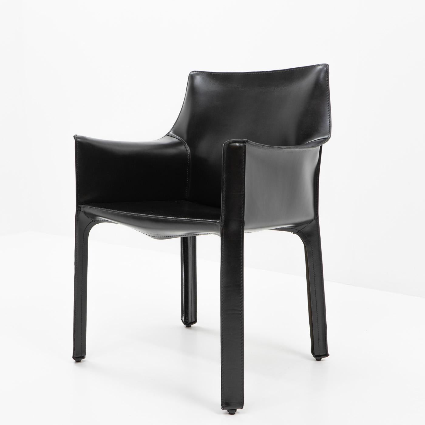 Mid-Century Modern Cab 413 Chair by Mario Bellini for Cassina, 1990s For Sale