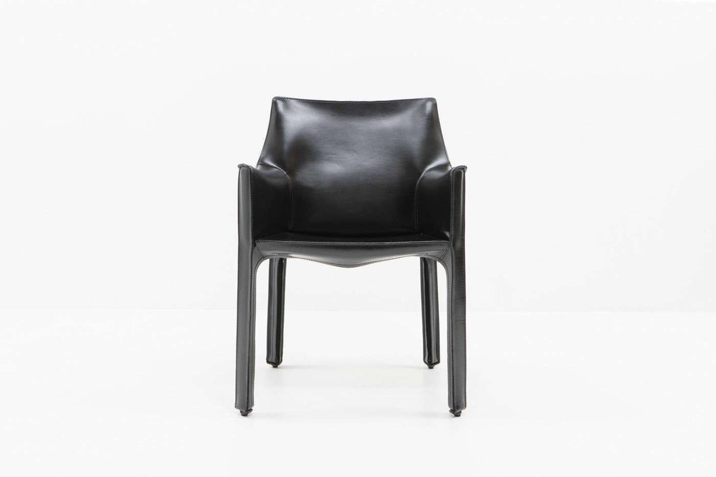 Cab 413 Chair by Mario Bellini for Cassina, 1990s In Good Condition For Sale In Renens, CH