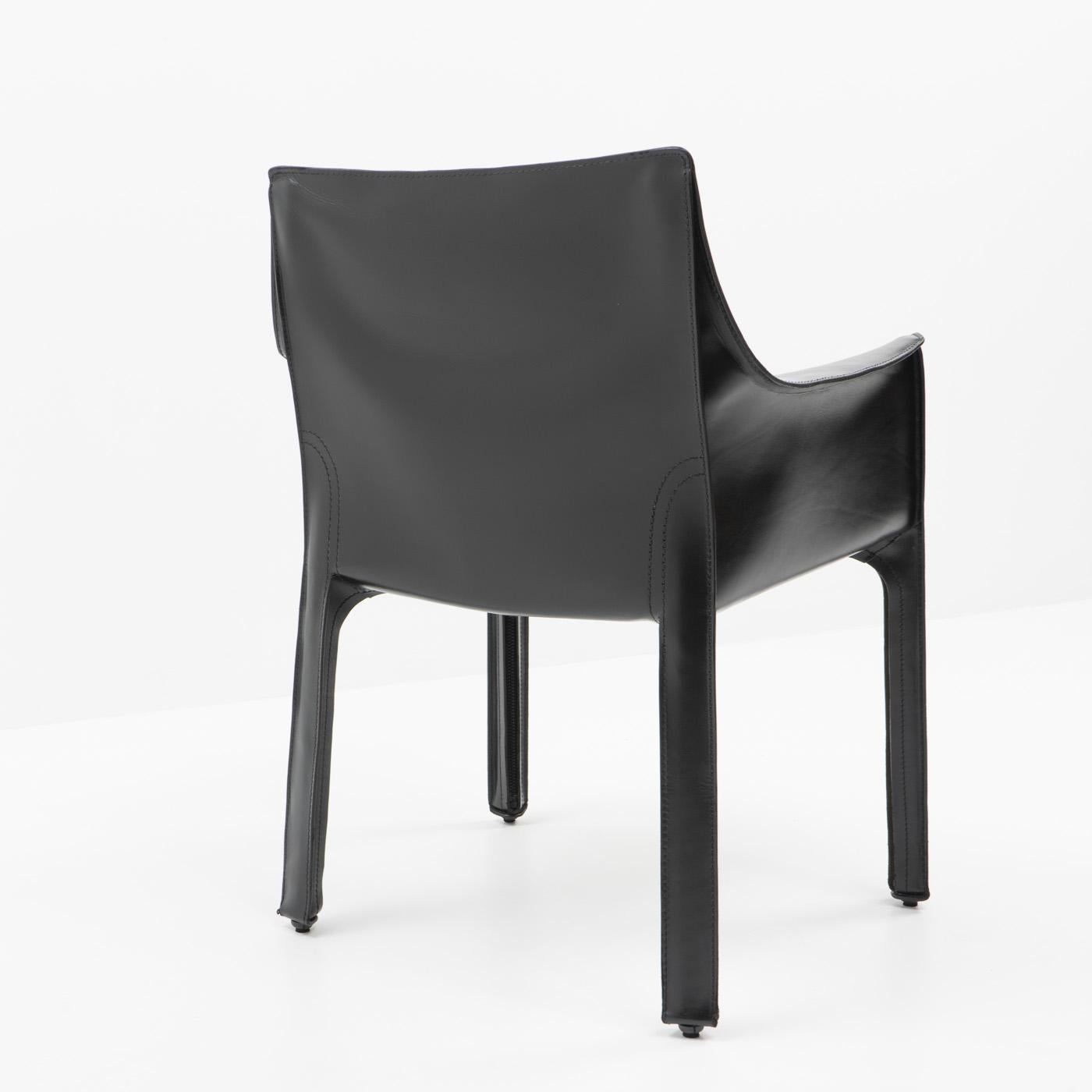 Late 20th Century Cab 413 Chair by Mario Bellini for Cassina, 1990s For Sale