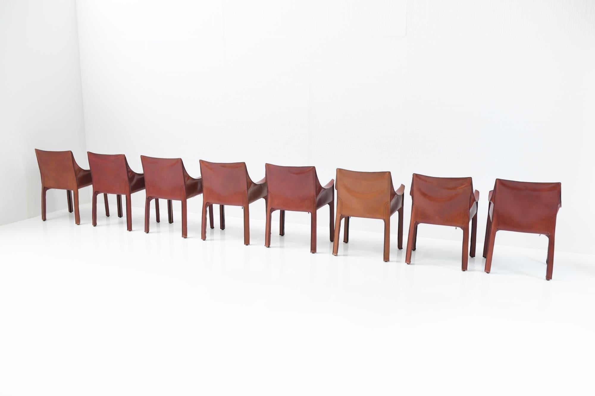 CAB 413 Dining Chairs, Mario Bellini, Cassina 6