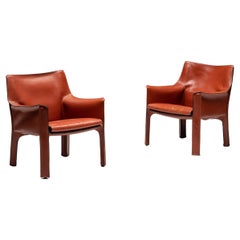 Vintage CAB 414 Armchairs by Mario Bellini for Cassina, Italy, 1970s