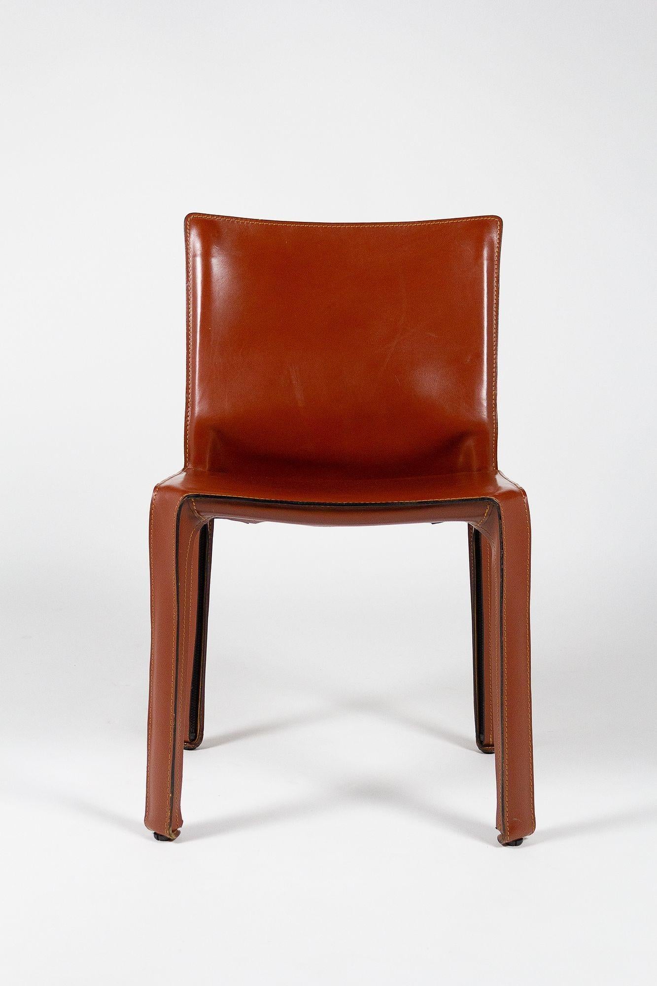 Mid-Century Modern Cab Chairs by Mario Bellini for Cassina