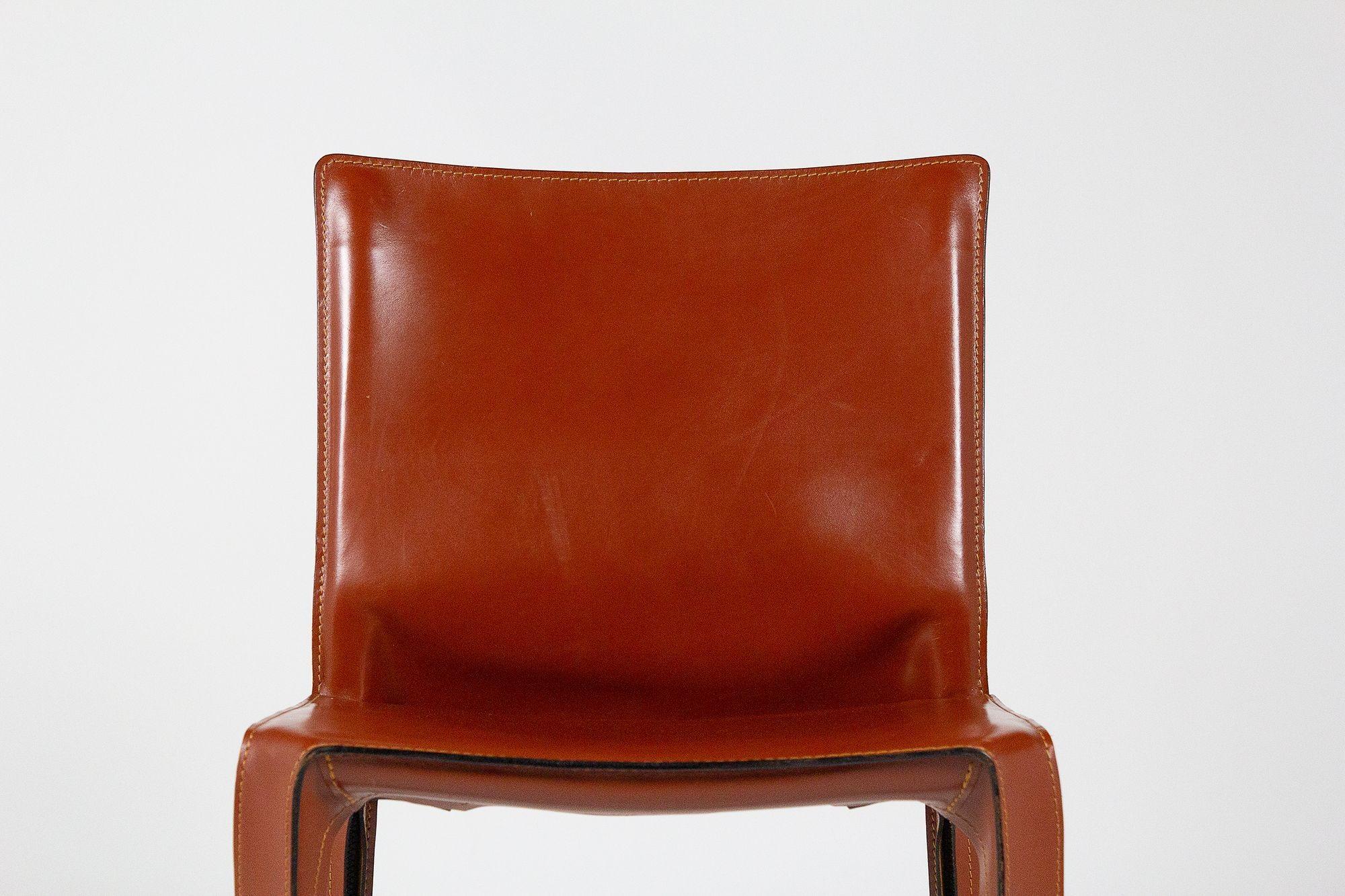 Italian Cab Chairs by Mario Bellini for Cassina
