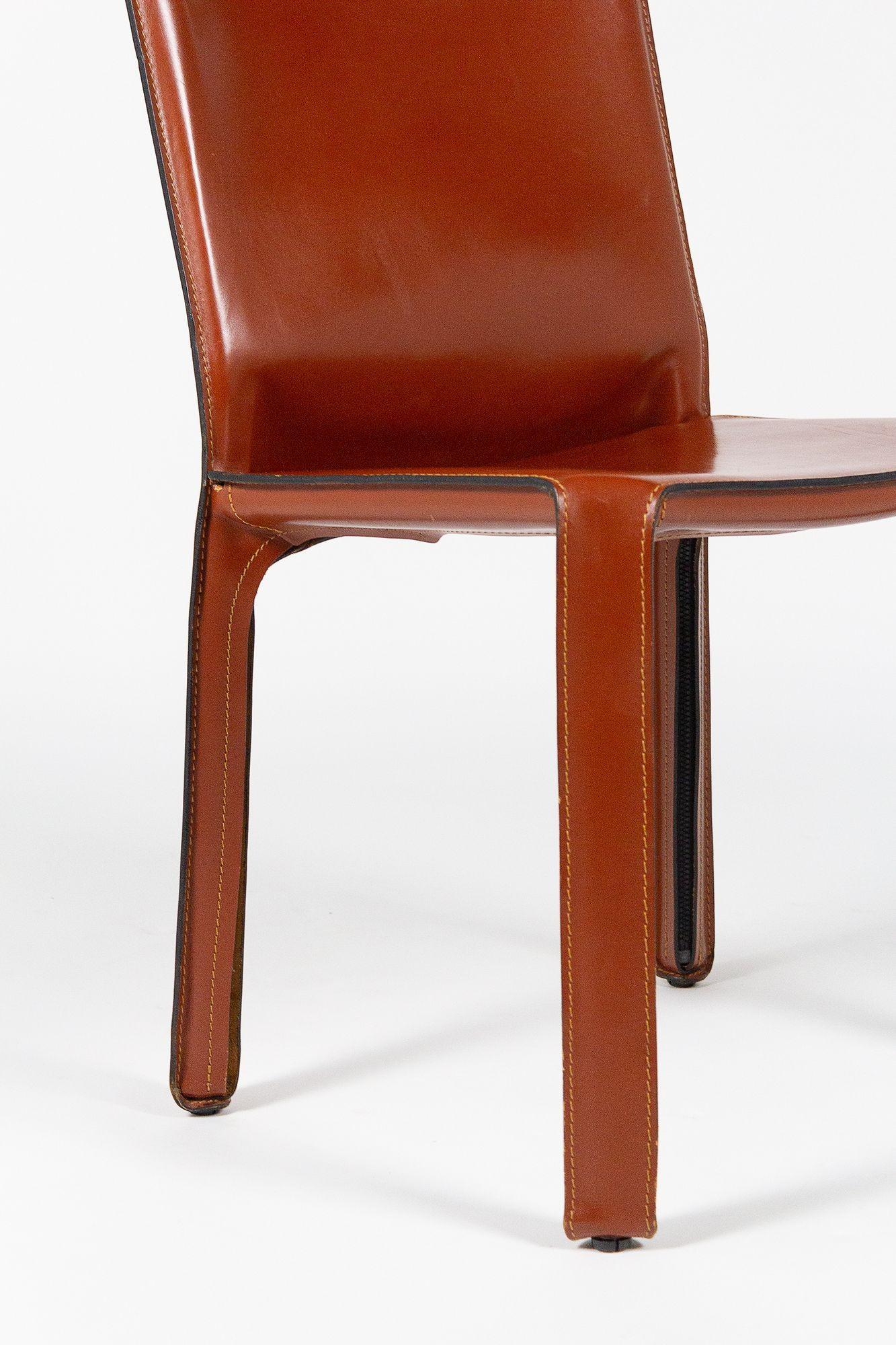 Cab Chairs by Mario Bellini for Cassina In Good Condition In Dallas, TX