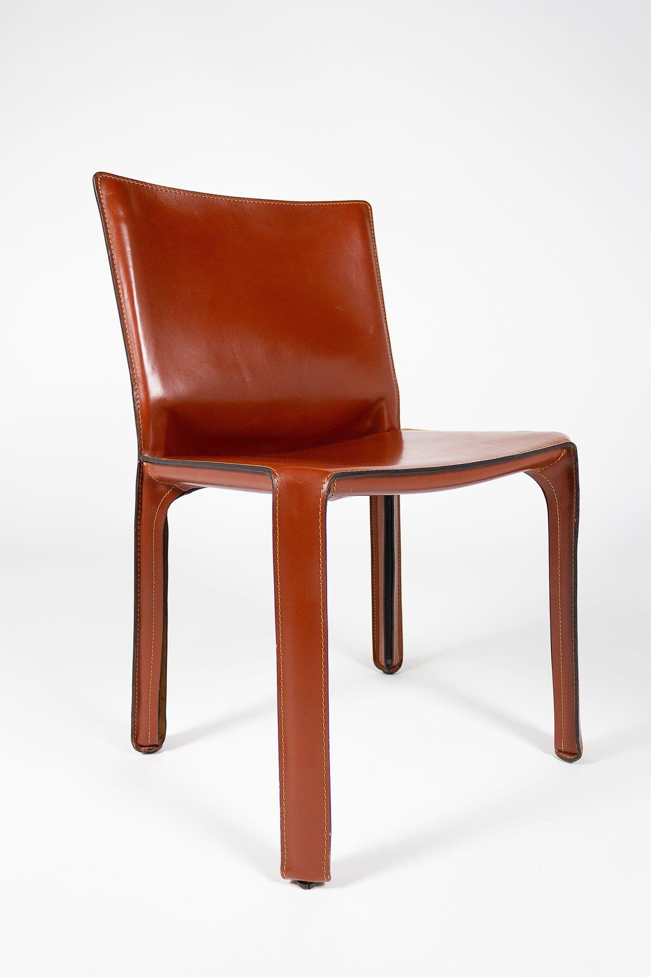 Late 20th Century Cab Chairs by Mario Bellini for Cassina