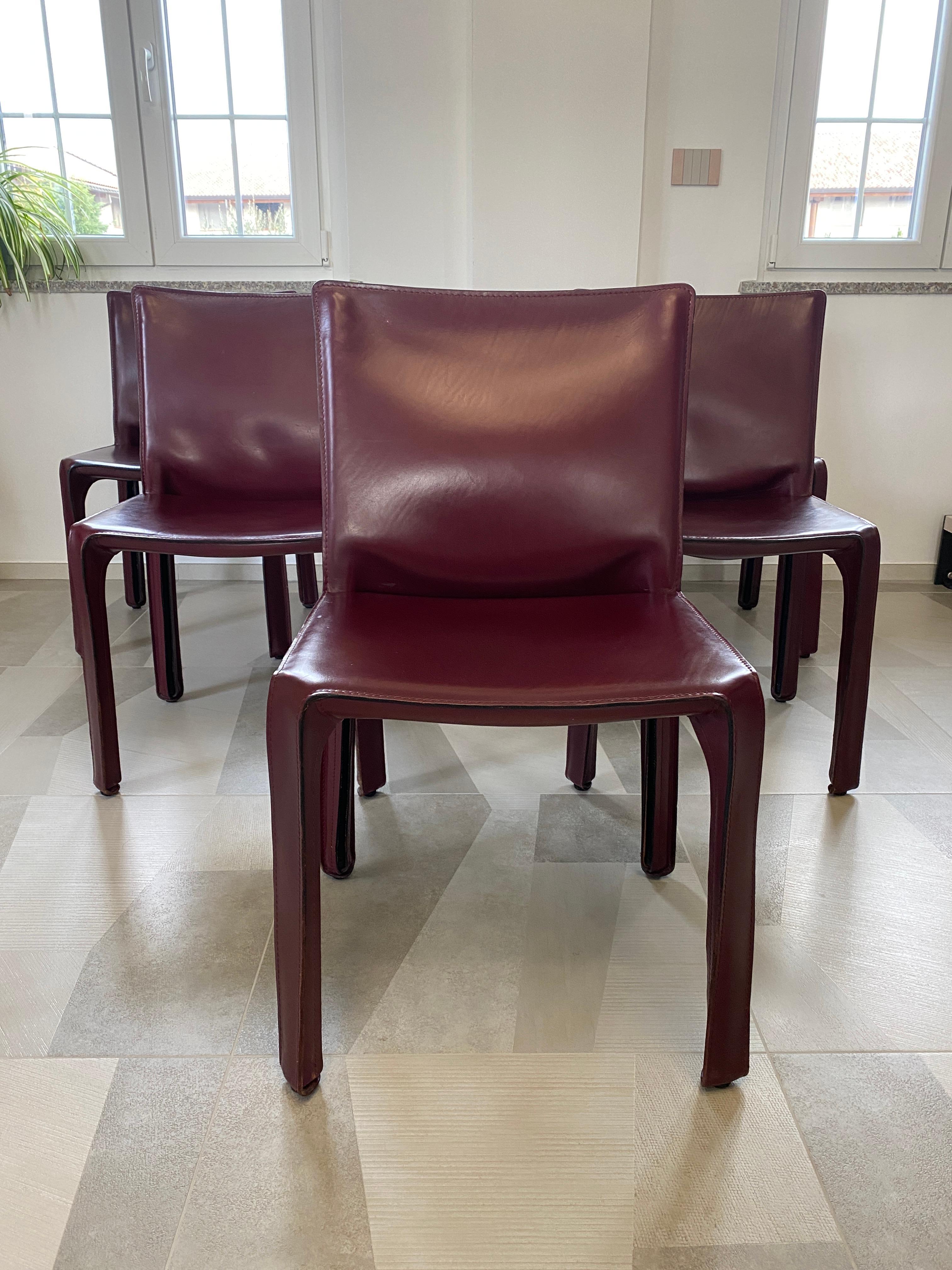 Modern CAB Chairs by Mario Bellini for Cassina, Set of 6 For Sale