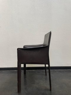 Cab Leather Armchair Inspired by Mario Bellini