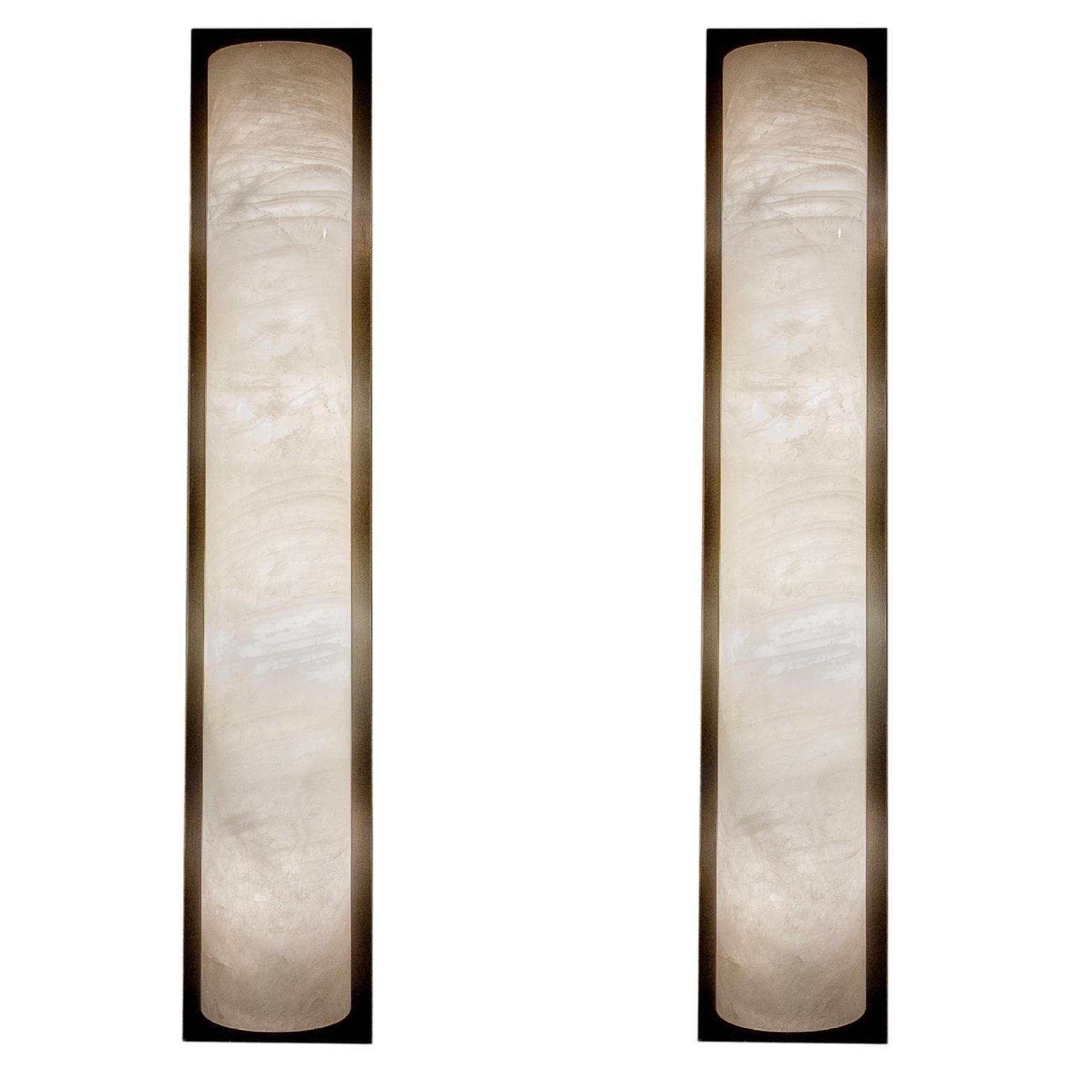 CAB18 Rock Crystal Sconces By Phoenix For Sale