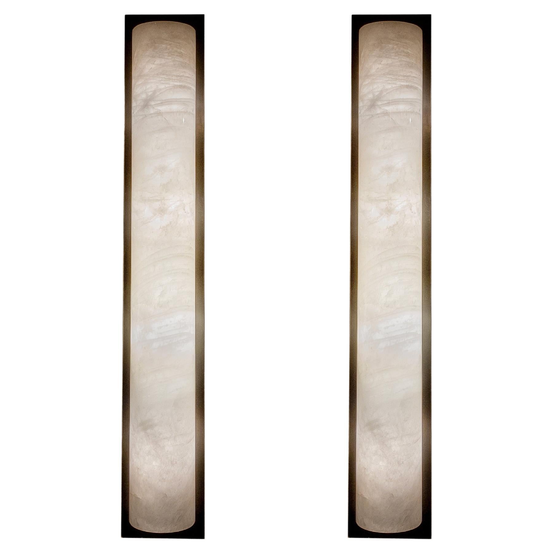 CAB26  Rock Crystal Sconces By Phoenix