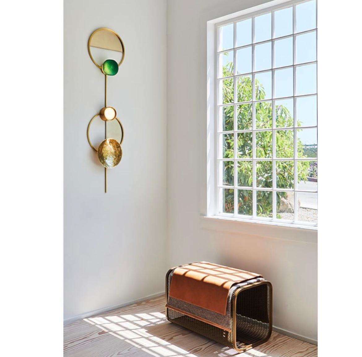 italien Caballito Blanco Large Bench in Leather & Fabric by Oscar Maschera en vente