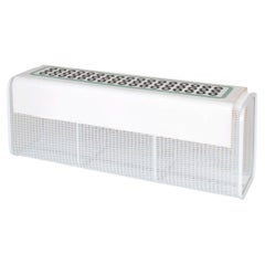 Caballito Blanco Long Bench in Leather & Fabric by Oscar Maschera