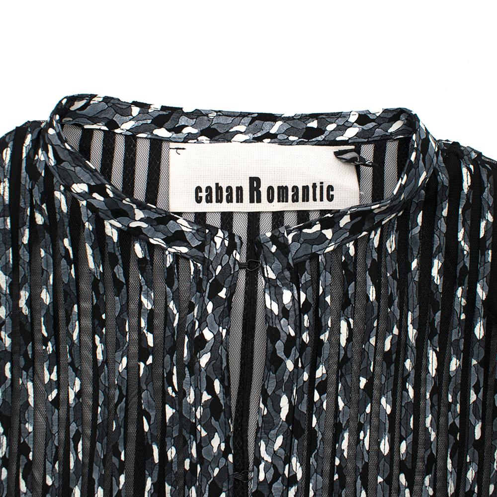Women's Caban Romantic Mosaic Fringed Leather Jacket SIZE 42 IT